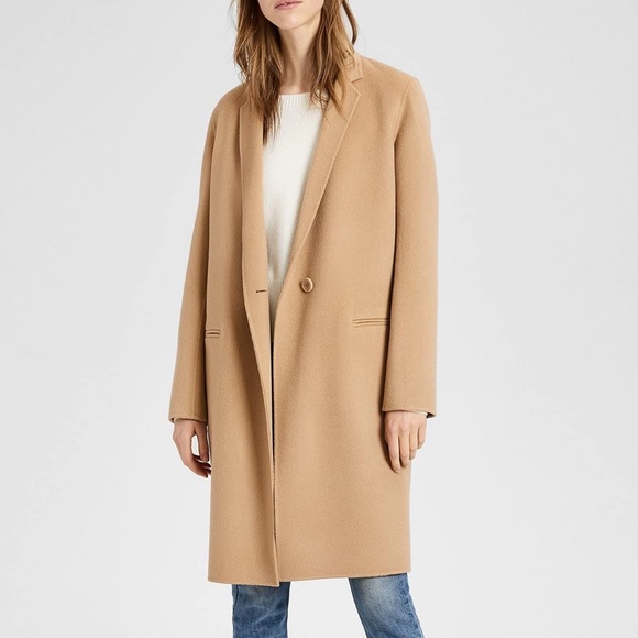 Theory Jackets & Blazers - THEORY ESSENTIAL WOOL AND CASHMERE COAT